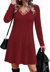 Ribbed Knit Sweater Dress
