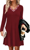 Ribbed Knit Sweater Dress