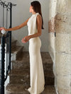Sleeveless Patchwork Bodycon Maxi Dress
