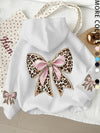Leopard Print Bow Hoodie