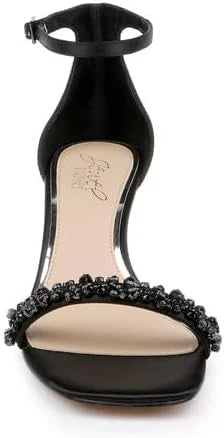 Crystal Kitten Heel Sandal