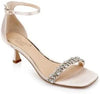Crystal Kitten Heel Sandal