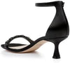 Crystal Kitten Heel Sandal