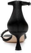 Crystal Kitten Heel Sandal