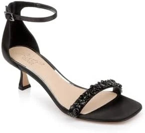 Crystal Kitten Heel Sandal