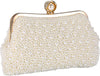 Faux Pearl Evening Clutch Purse
