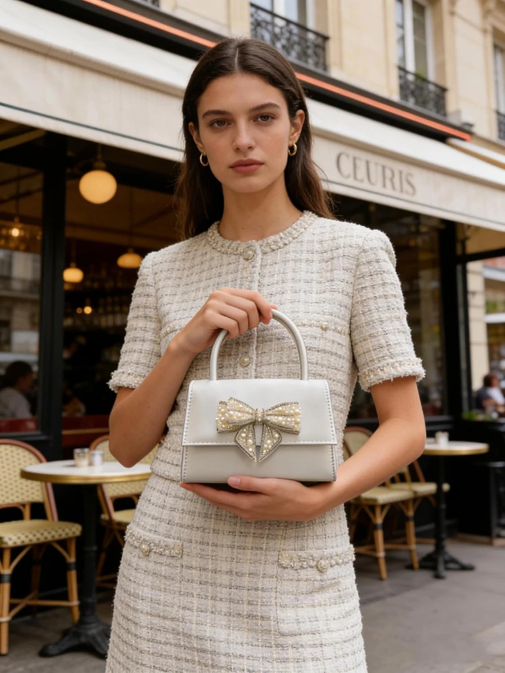 Satin Evening Crossbody Bag