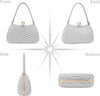 Rhinestone Pearl Evening Clutch