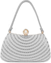 Rhinestone Pearl Evening Clutch
