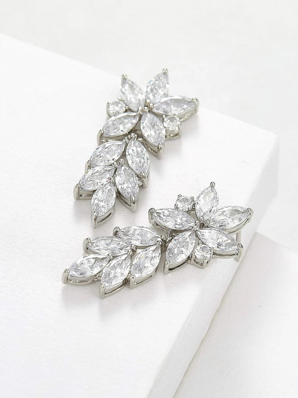 Cubic Zirconia Dangle Drop Earrings