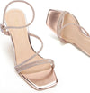 Ankle Strap Kitten Heel Sandals