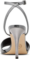 Metallic Leather Elyse Heeled Sandals