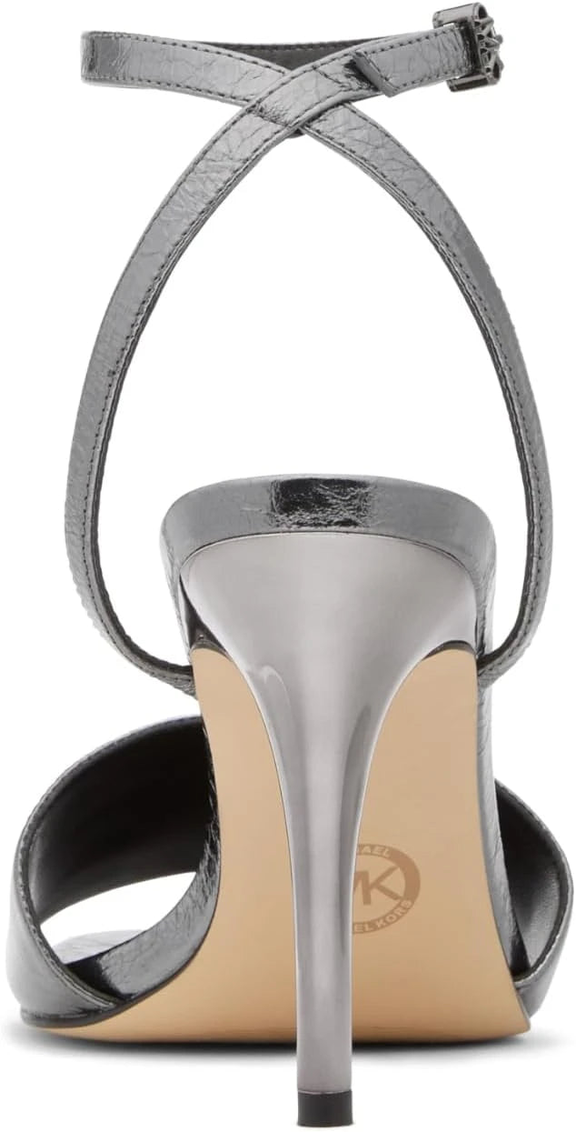 Metallic Leather Elyse Heeled Sandals