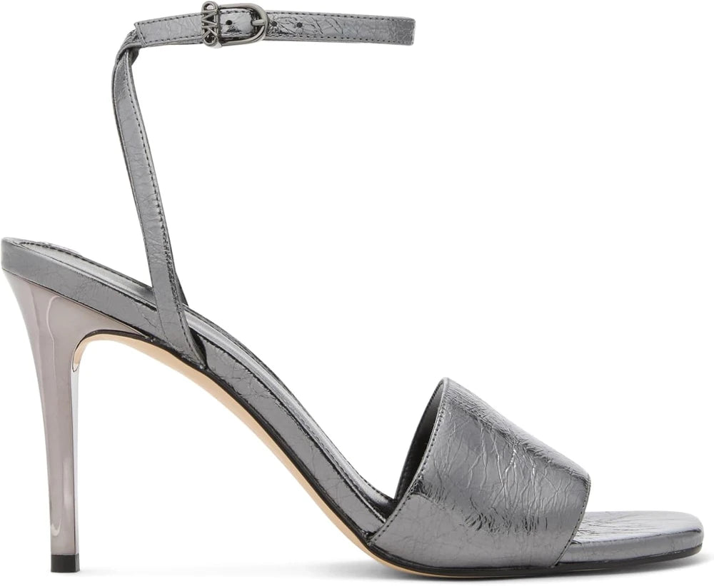 Metallic Leather Elyse Heeled Sandals