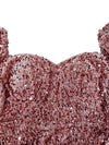 Sequins Split Thigh Evening Dress