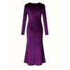 Velvet Long Sleeve Evening Gown