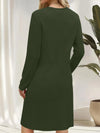 Christmas Pattern Fitted Knit Dress