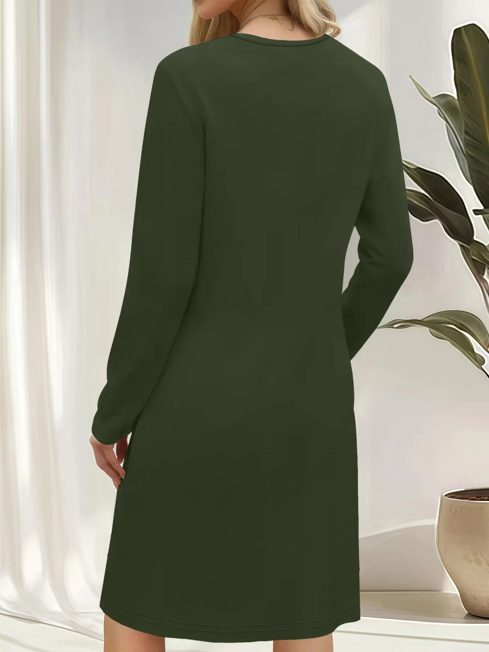 Christmas Pattern Fitted Knit Dress