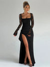 Lace Bodycon Formal Maxi Dress