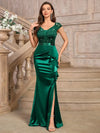 Miusol Floral Lace Bodycon Maxi Dress