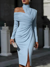 Vintage Asymmetrical Evening Gown