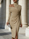 Vintage Asymmetrical Evening Gown