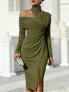 Vintage Asymmetrical Evening Gown