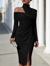 Vintage Asymmetrical Evening Gown