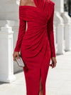 Vintage Asymmetrical Evening Gown
