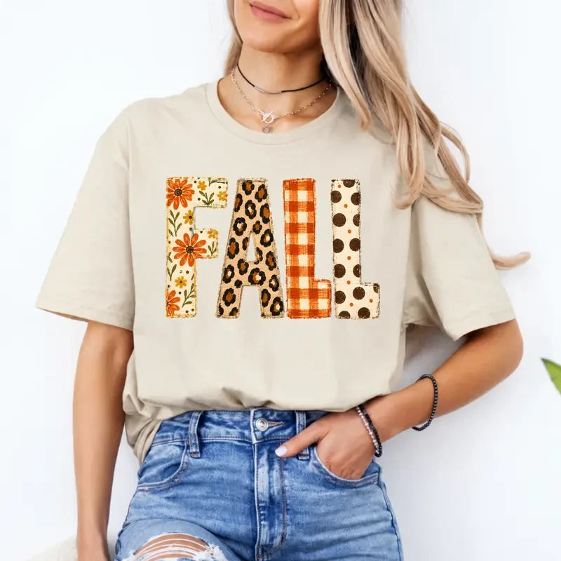 Autumn Floral Leopard Graphic Sweatshirt