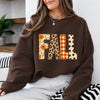 Autumn Floral Leopard Graphic Sweatshirt