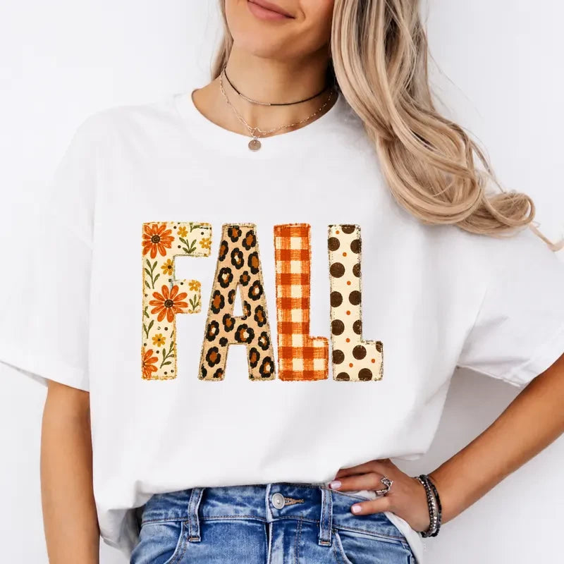 Autumn Floral Leopard Graphic Sweatshirt