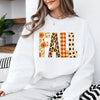 Autumn Floral Leopard Graphic Sweatshirt