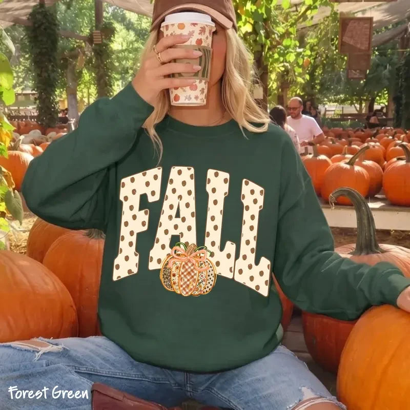 Pumpkin Bow Fall Sweatshirt