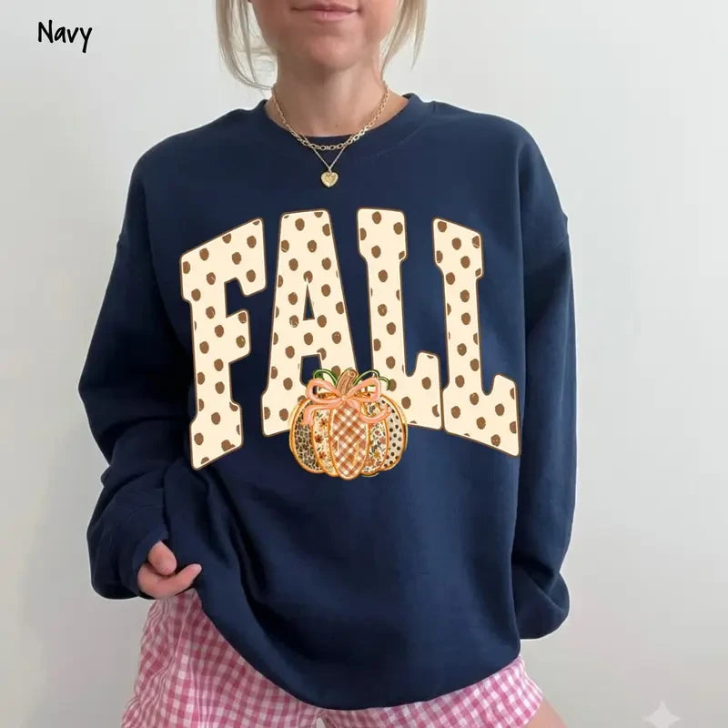 Pumpkin Bow Fall Sweatshirt