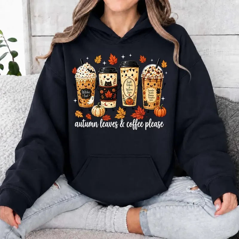 Autumn Coffee Graphic Hoodie