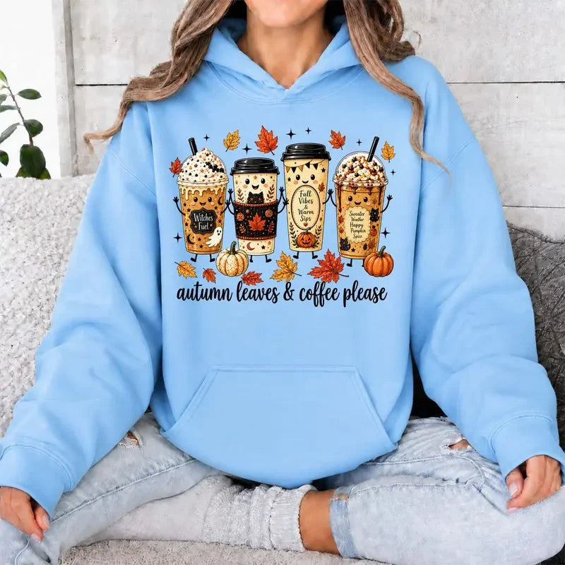 Autumn Coffee Graphic Hoodie