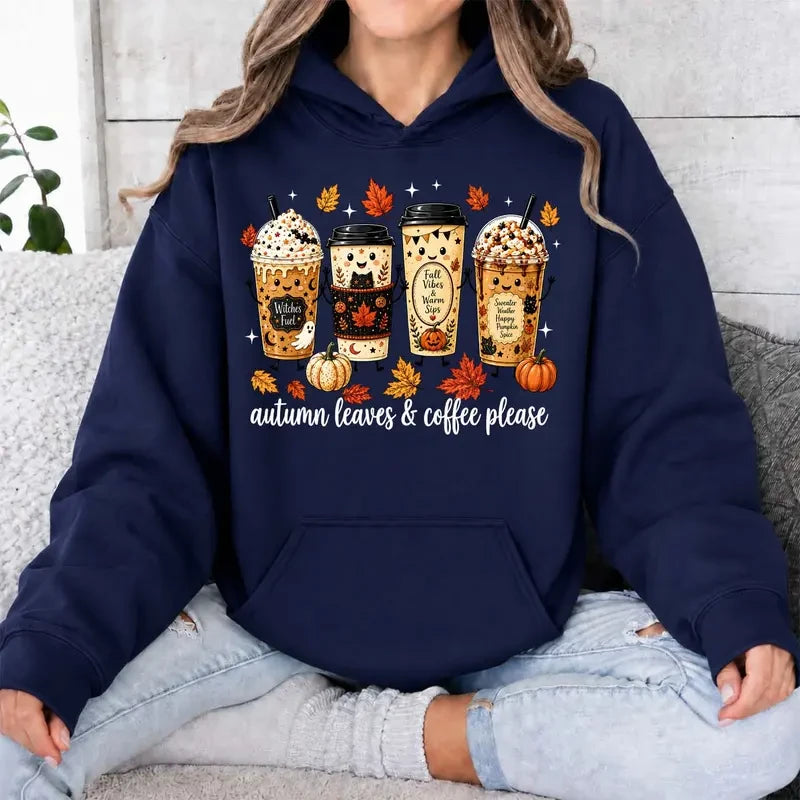 Autumn Coffee Graphic Hoodie