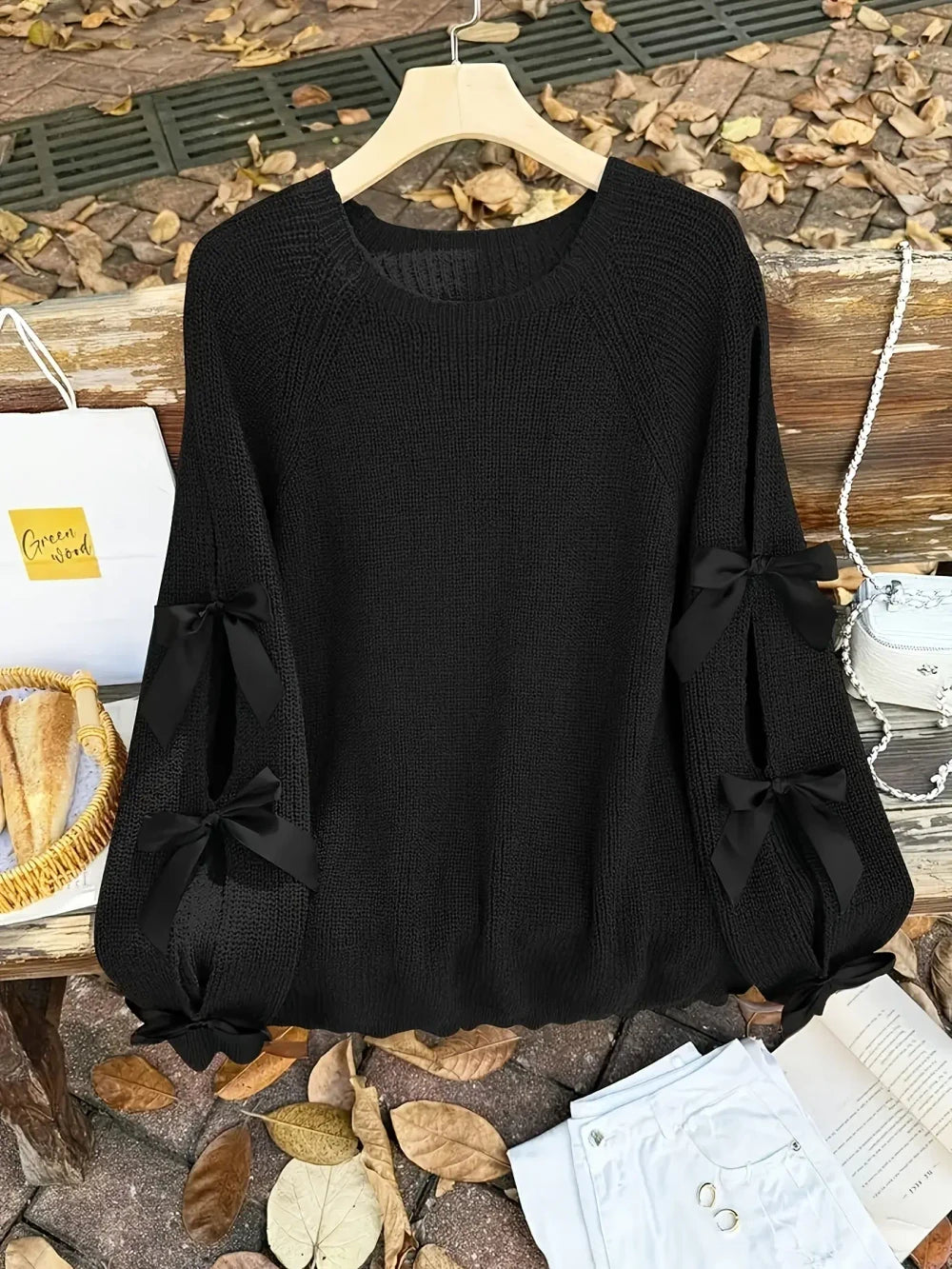 Bow Detailed Knit Sweater