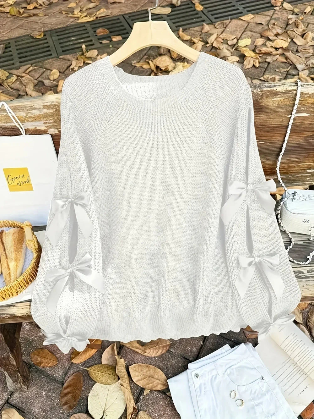 Bow Detailed Knit Sweater