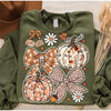 Floral Pumpkin Sweatshirt