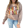 Turkey Day Slogan Pullover Sweatshirt