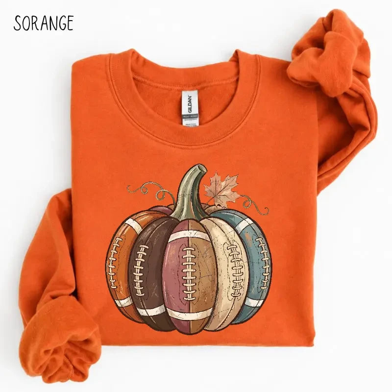 Vintage Game Day Fall Pumpkin Sweatshirt