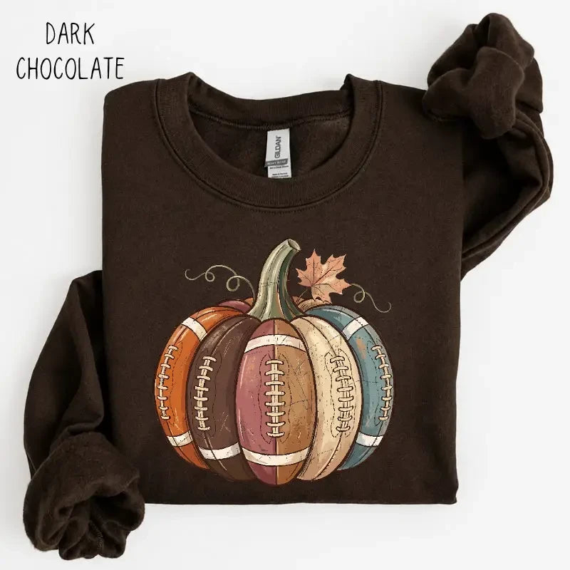 Vintage Game Day Fall Pumpkin Sweatshirt