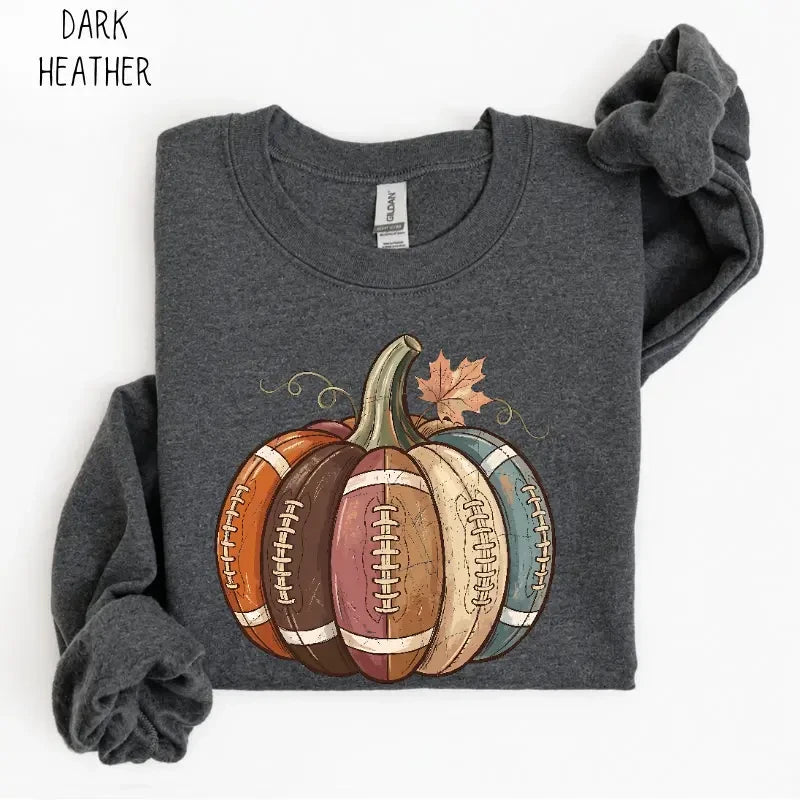 Vintage Game Day Fall Pumpkin Sweatshirt