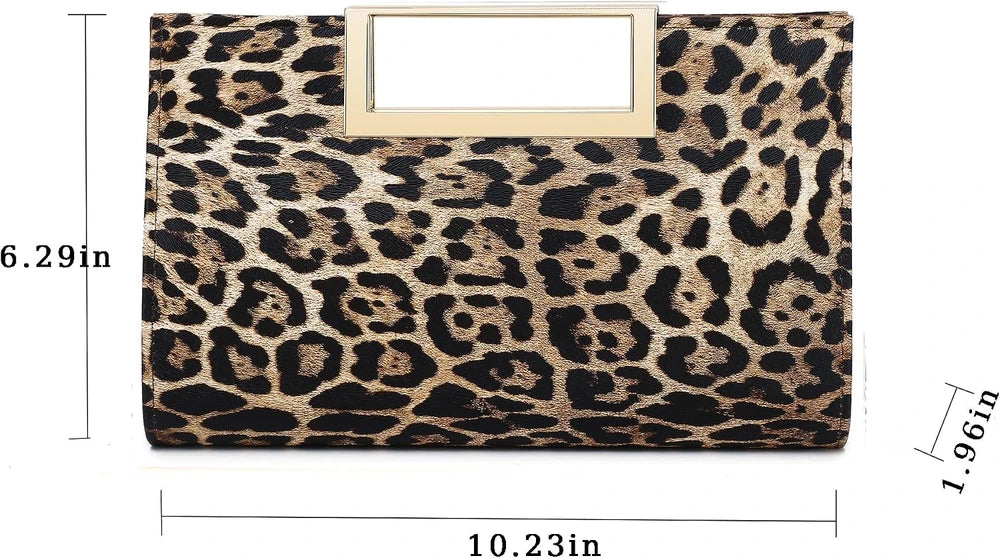 Faux Leather Evening Clutch