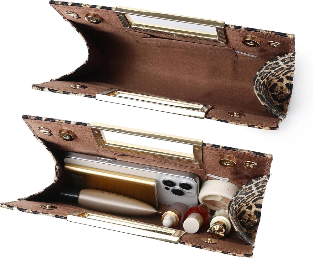Faux Leather Evening Clutch