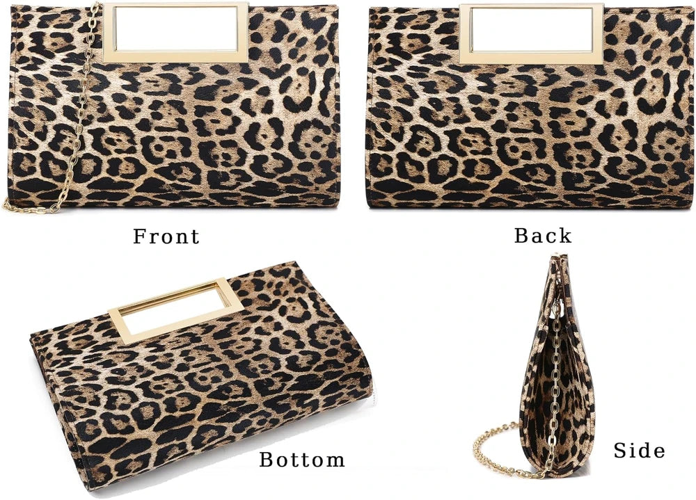 Faux Leather Evening Clutch