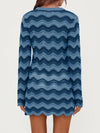 Colorful Striped Crochet Beach Dress