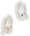 Florence Polished Silver Earrings
